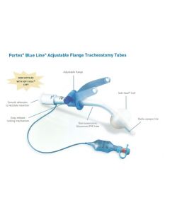 Portex Cuffed Blue Line Adjustable Flange Tracheostomy Tube 7.0mm 100/523/070