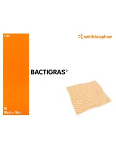 Bactigras 10cm*10cm box of 10 