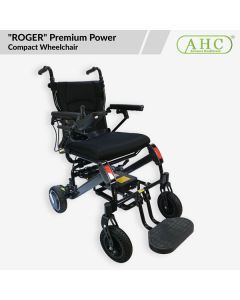 ROGER WC100 Ultra-Light 16kg Compact Power Wheelchair – 30km Long Range Electric Chair